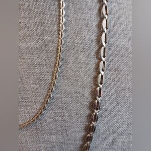 Graphic Puff Link Necklaces Onaris Micro Hearts & Arrows